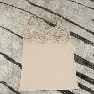 Banana Republic Lace-Trim Camisole l- Nude